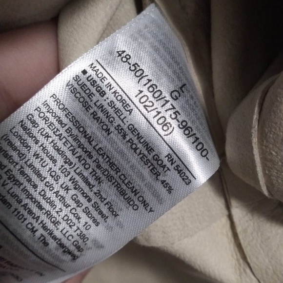 NWT-Banana Rebublic Women's Heritage Suede Shirt Jacket - Beige -size L - Picture 10 of 11